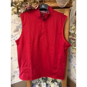 Robert Graham Golf Shirt Vest Size Men's‎ Large Red Sleeveless